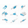 Ресурсный набор Bracket Robot Pack-Blue - «globural.ru» - Калуга