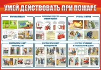 Стенд "Умей действовать при пожаре" - «globural.ru» - Калуга