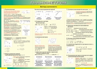 Таблица Векторы на плоскости (Планиметрия) 1000*1400 винил - «globural.ru» - Калуга
