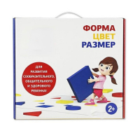 Подвижная развивающая игра "Форма, цвет, размер" - «globural.ru» - Калуга
