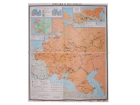 Учебная карта "Россия 1907-1914 гг." 1420*1100 мм (матовое, 2-стороннее лам.) - «globural.ru» - Калуга