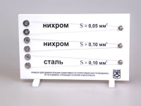 Прибор для демонстрации зависимости сопротивления проводника от его длины, сечения и материала - «globural.ru» - Калуга