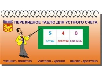 Перекидное табло для устного счета (ламинированное) - «globural.ru» - Калуга