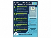 Стенд-уголок "Техника безопасности при работе на компьютере в общеобразовательных учреждениях" - «globural.ru» - Калуга
