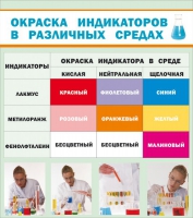 Стенд "Окраска индикаторов в различных средах" - «globural.ru» - Калуга