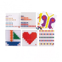 Мозаика Peg Board. Набор с прозрачными досками и картинками - «globural.ru» - Калуга