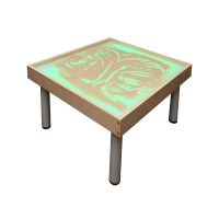 Столик на ножках для рисования песком Радуга. Подсветка RGB - «globural.ru» - Калуга