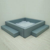 Сухой бассейн с шариками и RGB-подсветкой 190х190 см - «globural.ru» - Калуга