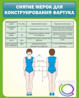 Стенд "Снятие мерок для конструирования фартука" - «globural.ru» - Калуга