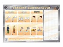 Электрифицированный стенд "Техника безопасности" с маркерными полями - «globural.ru» - Калуга