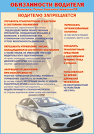 Плакат "Водителю запрещается " 1000*1400 винил - «globural.ru» - Калуга