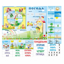 Стенд "Погода" с карманами для вставок - «globural.ru» - Калуга