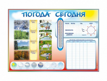 Стенд-уголок маркерный "Погода сегодня" - «globural.ru» - Калуга
