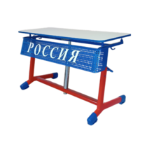 Стол ученический двухместный "Патриот-2о" на газовом лифте (р.гр. № 3-7 и наклоном столешницы) - «globural.ru» - Калуга