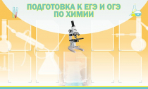 Стенд "Подготовка к ЕГЭ и ОГЭ по химии вариант 2 (9 карманов)" - «globural.ru» - Калуга
